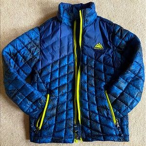 Snozu Kids Blue and Black Puffer Jacket